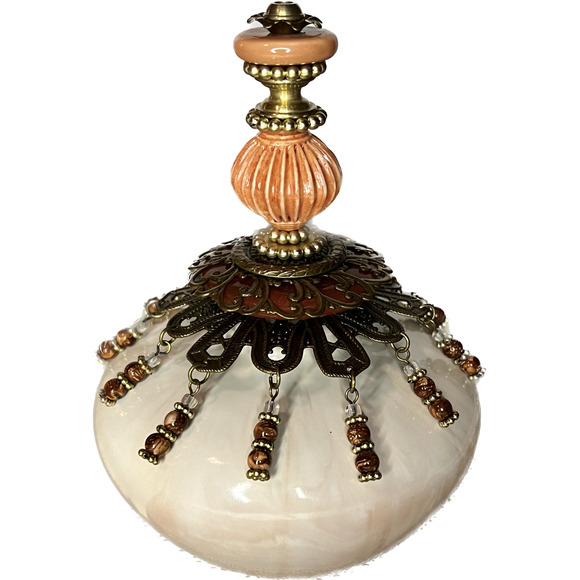 United Creation Donachelle Amber Nuance Oil Lamp - Picture 2 of 5